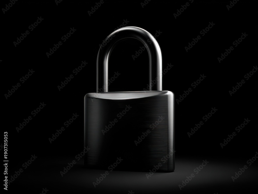 Fototapeta premium lock 2d icon isolated on a transparent background ar 43