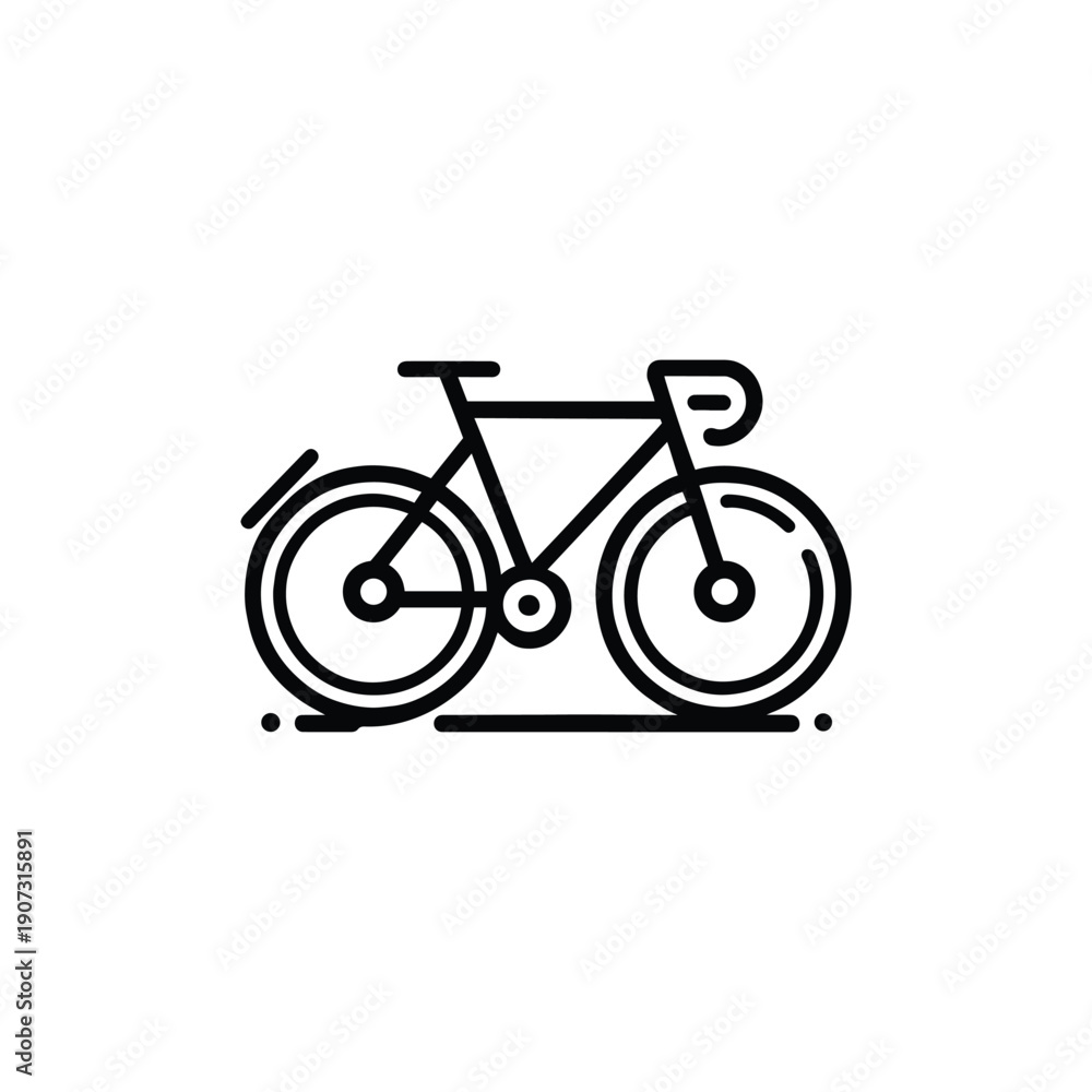 Obraz premium bicycle icon on white background