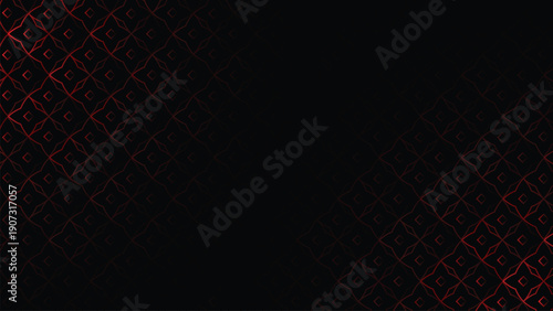 Dark background with subtle red pattern