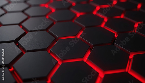 abstract background with hexagons