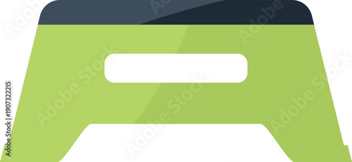 Aerobic step equipment. Plastic gym stand icon