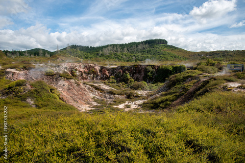 New Zealand geothermal. Craters of the Moon Taupo