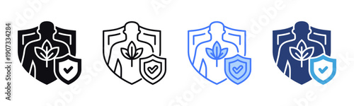 Body Guard icon sheet multiple style collection