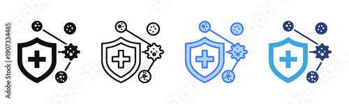 Immunity System icon sheet multiple style collection