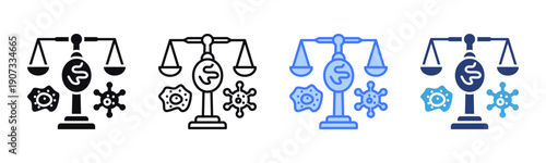 Regulatory Balance icon sheet multiple style collection