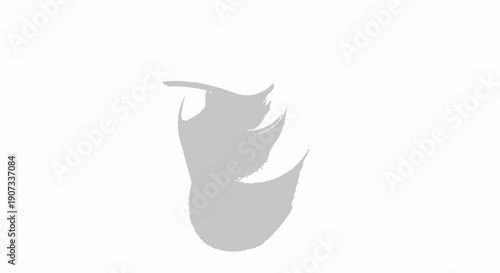 White plastic pump bottle for cosmetics or soap