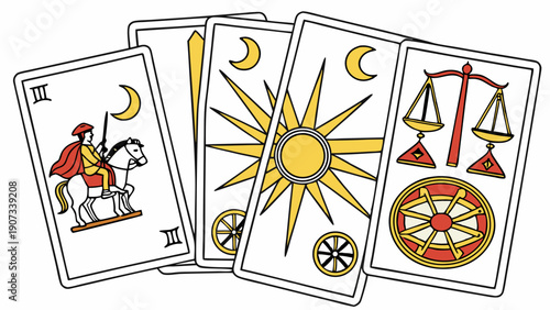 Tarot Card Spread for Fortune Telling Guidance Spiritual Insight Occult Mysticism Reading for Intuitive Guidance and Decision Making