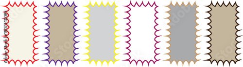 Vector illustration of an abstract background featuring a colorful rainbow hair set and floral spring nature patterns within a pink circular ornament frame for a romantic card design