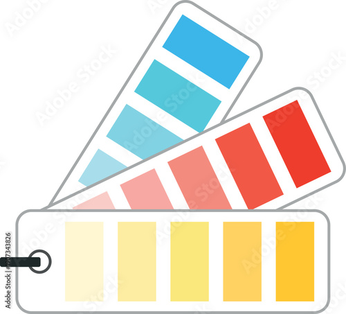 Color palette icon. Painting shade creative choice