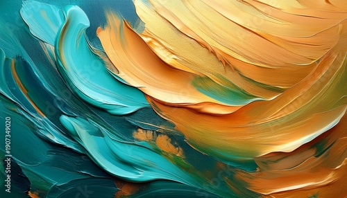 Detail Of The Painting As A Background