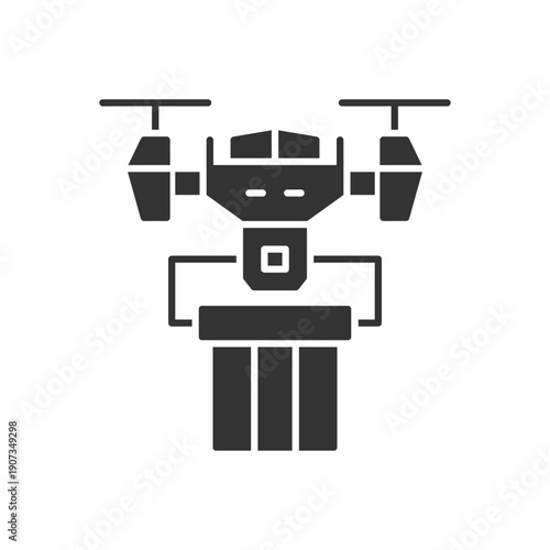 Drone Delivery Box Icon