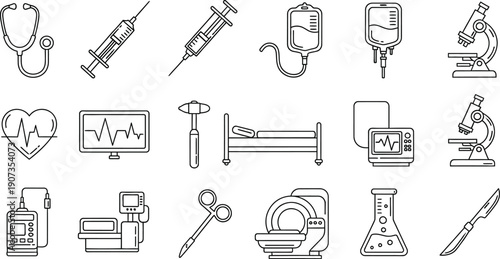 set of medical instruments
