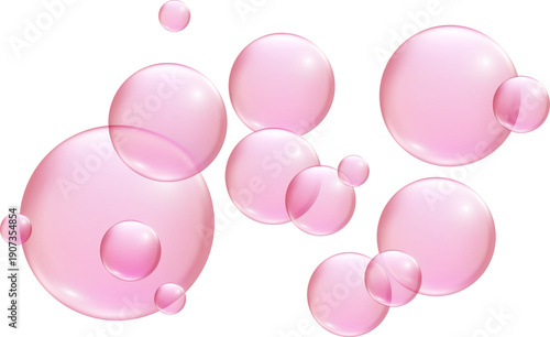 Canvas Print Collagen Vitamin Bubbles PNG