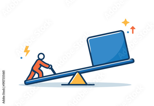 Strategic energy asymmetry and choosing actions with high impact but low personal cost in demanding professional life, a small lever effortlessly lifting a