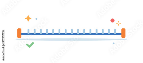 Invisible consistency and showing up daily without dramatic effort, a simple calendar strip with evenly spaced marks and a steady line expressing reliability