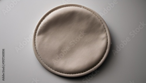 Wallpaper Mural Plain Monochromatic Circular Patch Mockup Placed On A Flat Neutral Background For Versatile Embroidery Options Torontodigital.ca