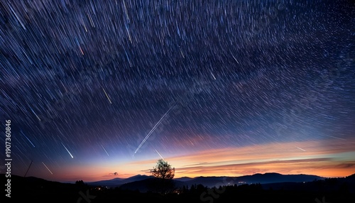 Wallpaper Mural Dark Night Sky With Shooting Stars Abstract Background Meteor Abstract Background Meteor Galaxy Space Background Sky Universe Star Astronomy Cosmos Torontodigital.ca