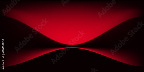 red background, abstract wall studio room, can be used to present your product. vector illustration