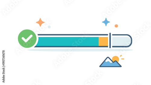 Quiet sufficiency judgment and internal recognition that effort has reached the exact point of diminishing returns, a progress indicator stopping cleanly at a