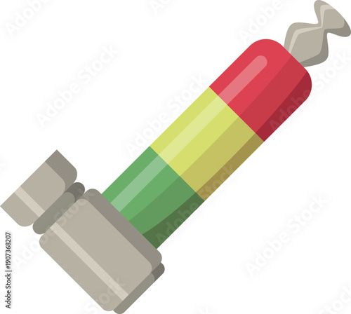 Hemp leaves smoking pipe. Weed accessory cartoon icon