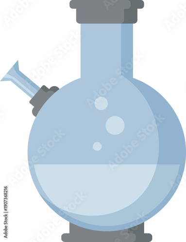 Hookah glass bong cartoon icon. Smoking pot