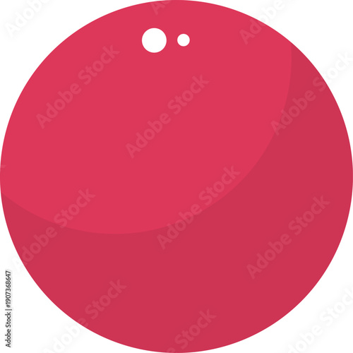Vitamin pill. Round pink drug cartoon icon