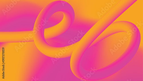 dynamic fluid gradient line, Abstract  pink and yellow dynamic gradient style fluid lines background 