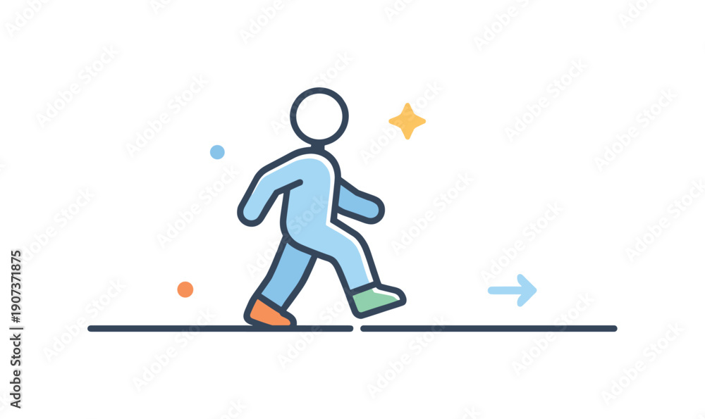 Obraz premium Quiet threshold crossing and moving from preparation into action without ceremony or announcement in professional workflows, a single element stepping cleanly