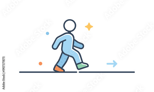 Quiet threshold crossing and moving from preparation into action without ceremony or announcement in professional workflows, a single element stepping cleanly