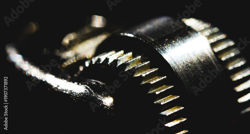 Cuadro en lienzo Macro Close-Up of Lighter Spark Wheel Mechanism