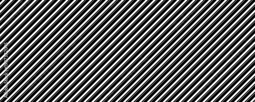 Thin slash line seamless pattern. Repeated fine diagonal lines background. Pinstripe wallpaper. Black and white tilted slanted strip backdrop. Repeating oblique linear texture overlay