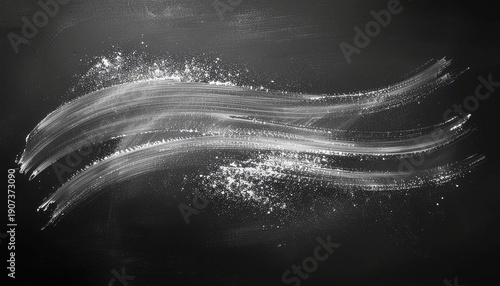 Wallpaper Mural Dynamic white brush strokes on dark background with splattered texture Torontodigital.ca