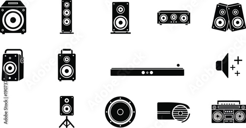 Audio speaker systems floor-standing, bookshelf, and center-channel speaker