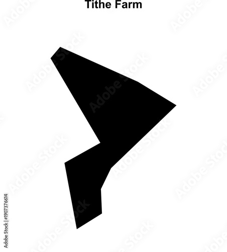 Tithe Farm (England) blank outline map