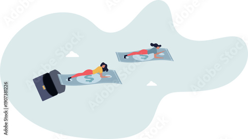 Cash flow, investment direction or financial trend, profit or earning from business, income or salary,person's life situation and his activities.person's life situation and his activities.