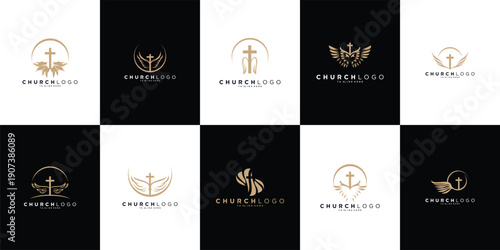 Church Logo Vector Collection – An exclusive set of refined and modern church logo