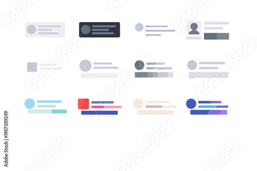 Variant image simple animated spacious state generation icon branded color abstract vector
