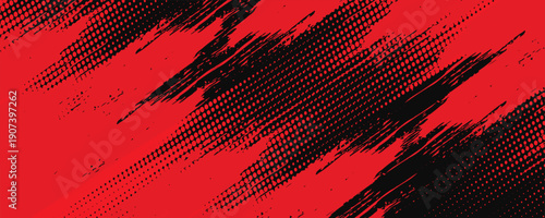 black red dragon decal brush fire volcano lava sakura Asia Japan anime style illustration sporty background. modern