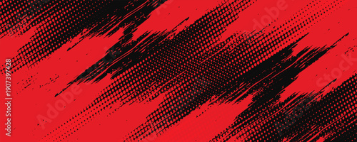 black red dragon decal brush fire volcano lava sakura Asia Japan anime style illustration sporty background. modern