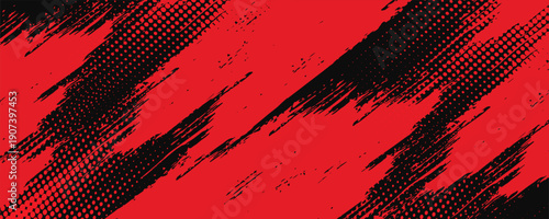 black red dragon decal brush fire volcano lava sakura Asia Japan anime style illustration sporty background. modern