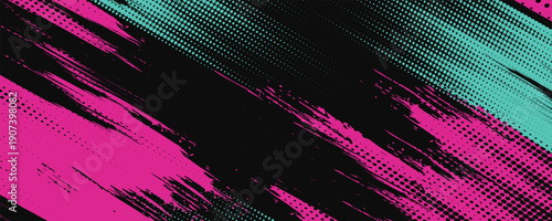 Car sticker wrap banner abstract sporty lines pink blue greenish grunge color combination brush storm thunder modern pattern racing motorsport.
