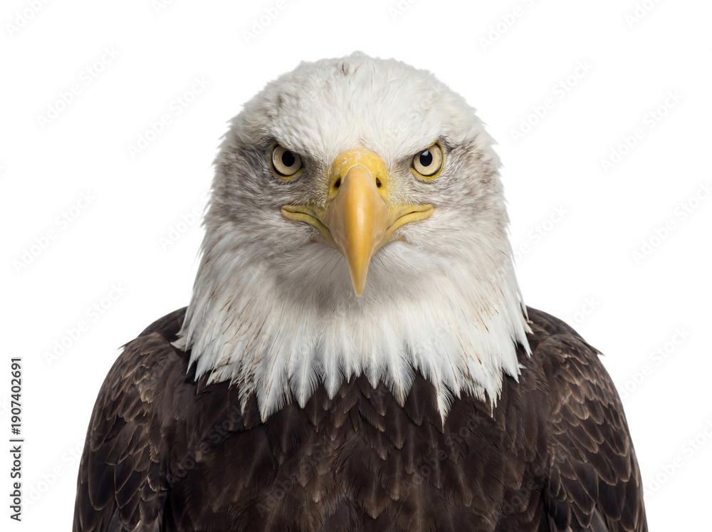 Obraz premium American bald eagle portrait isolated