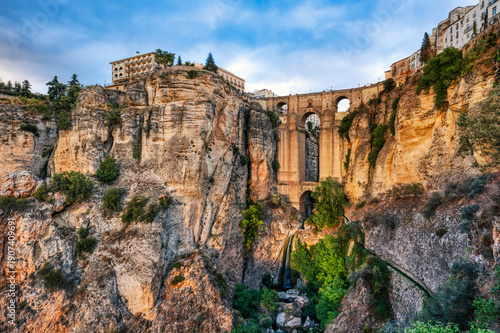 Wallpaper Mural Puente Nuevo Bridge at Sunset in Ronda, Andalusia Torontodigital.ca