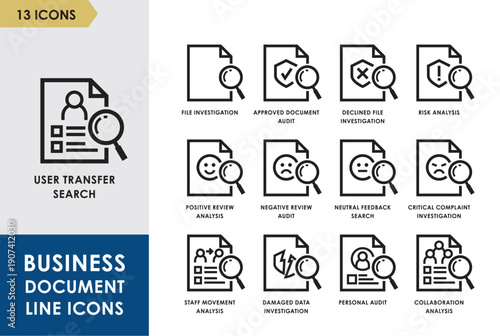 Business Document Line Icon