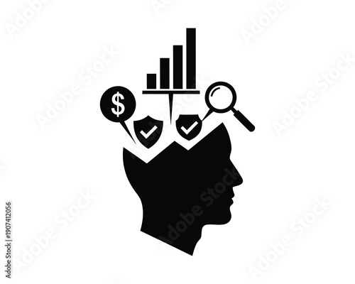 Business strategy and financial analysis concept