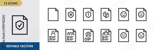 Business Document Line Icon