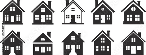 House icon set Vector