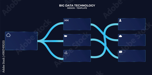 Simple modern glassmorphism template for process flow diagram seven steps. Infographic design with thin lines for website, data. Technology, futuristic. Selection, choice button. UI UX Design