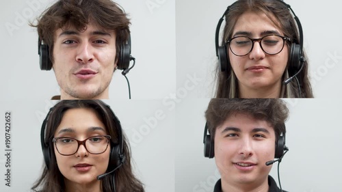 call center customer service people