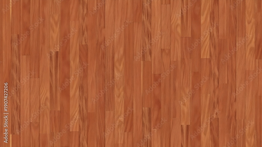 Fototapeta premium Rich Cherry Wood Plank Texture – Warm Seamless Pattern for Elegant Interior Decor and Hardwood Flooring Design